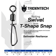 T-Shape Snap Rolling Swivel Tridentech | Kili Kili Snap | Fishing Pin Fishing Swivel Swivel Fishing