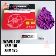 MUTAKIN CNC Rear Hub Panel Set For WAVE 100/XRM110/XRM125 1 Piece