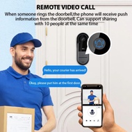 Wireless Smart Doorbell Ring Door Camera Intelligent Video Bell Camera 125 Degree Wide-angle Lens Bi