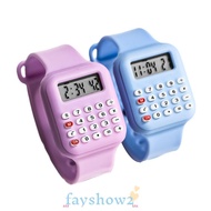 FAYSHOWS Micro Calculator Watch, Cartoon Multifunctional Electronic Digital Calculator, Creative Dat
