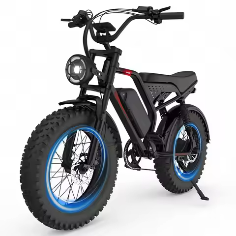 Electric Bike for Adults, 1500W/2000W/3000W Peak 32/36/47MPH 20" Fat Tire Ebike,48V 20/23/33Ah Remov