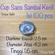 [Isi100] Mika Tray Sambal Saos Kecap Kecil / Mika Cup Roti Kecil / Mika Sambal Saos Kecap Mayo Sambe