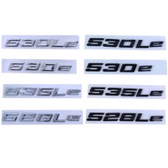 New 3D ABS Black Car Rear Trunk Badge Decal Emblem Letters Sticker 530e 540e Logo For BMW 530e M Spo