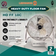 LEDVANCE OSRAM HEAVY DUTY FLOOR FAN 18" HD FF 18C /Industrial Ground Fan Metal Blades Strong Wind