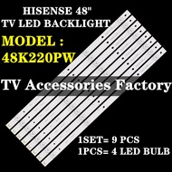 48K220PW HISENSE 48" TV LED BACKLIGHT(LAMP TV) HISENSE 48 INCH LED TV BACKLIGHT 48K220 48K220P