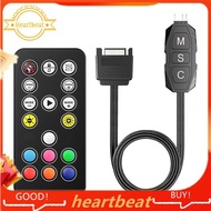 [Hot-Sale] ARGB Controller Kit with 17 Key Remote Control, Mini RGB PC Fans Controller Kit for RGB C