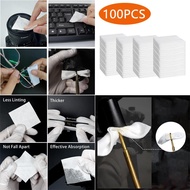 100PCS Gun Cleaning Patches Pads  7.5cmx7.5cm Highly Absorbent Gun cloth For .22 .30-.45 Cal, 5.56-9