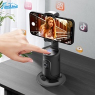 FunsLane ตัวยึดติดตามใบหน้าอัตโนมัติ AIแท่นยึดกล้องติดตามอัตโนมัติ360 ° ฐานรองเซลฟี่การติดตามการหมุน
