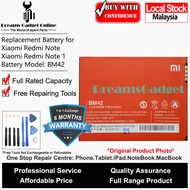 Replacement Phone Battery BM42 for Xiaomi Redmi Note 1 3G 4G Full Rated Capacity 3100mAh FREE Repair