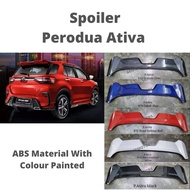 Rear Spoiler (ABS Material) Perodua Ativa with Painted