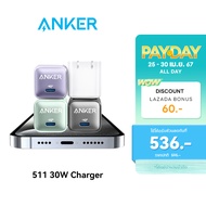 [สำหรับ iPhone 15] Anker 511 Charger Nano 3 30W GaN ชุดหัวชาร์จและสายชาร์จ USB-C ชาร์จเร็ว  ตัวเล็ก พกพาง่าย