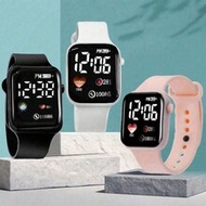 3pcs Set Children's Fashion Silicone Electronic Watch, Kids Gift