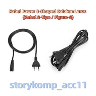 Laptop Power Cable EU to IEC C7 Plug Two Holes Length 1.5M