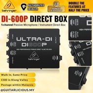 Behringer Ultra-DI DI600P 1-channel Passive Microphone / Instrument Direct Box ( DI-600P / DI 600 / 