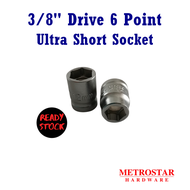 King Toyo 3/8" Drive 6 Point Ultra Short Socket