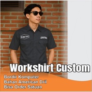 KEMEJA Custom Embroidered Workshirt Shirt l Unit | Dozens of Dozens | Uniform