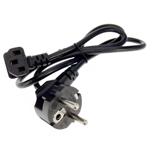 Angled C13 Computer EU Power Cable European Type F Adapter Plug to IEC C13 Extension Cord For Monito