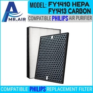 MR.AIR Compatible Philips Purifier Filter For AC1215 FY1410 + FY1413 HEPA + Carbon Filter