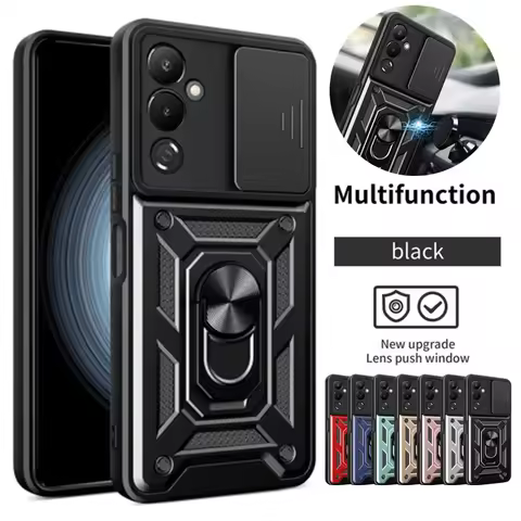 For Tecno Pova 4 Case Slide Camera Lens Protection Armor Phone Cases For Tecno Pova 4 Pro Pova4 Pova