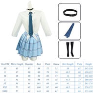 Anime My Dress-up Darling Marin Kitagawa Trang Phục Cosplay đồng phục học sinh Váy Áo Sơ Mi váy xếp