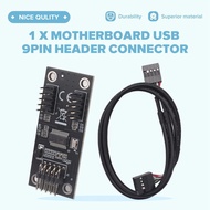 USB Hub USB Splitter USB2.0 9Pin to Dual 9Pin Hub Adapter Riser Motherboard USB 9Pin Connector 1 to 