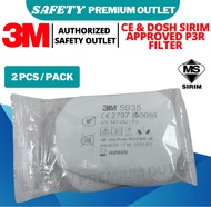 [ORIGINAL] 3M 5935 P3 R Particulate Filter (2Pcs in 1 Pack) NIOSH N95 Filter 3M Mask Filter Respirat