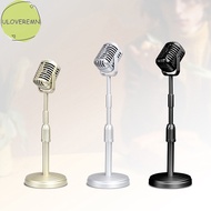 uloveremn Simulation Classic Retro Dynamic Vocal Microphone Vintage Style Mic Universal Stand For Live Performanc Karaoke Studio Record SG