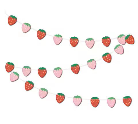 Strawberry Banner Strawberry Party Balloon Banner kids Strawberry Party Birthday Decoration Baby Sho
