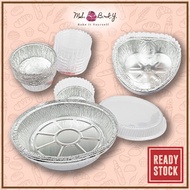 【Ready Stock】 ALUMINIUM FOIL TRAY WITH LID [ Round Shape ] Mychef - 5PCS ( 3319-P / 6301-P / 3427-P 
