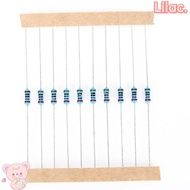 VIOLETLILAC 300PCS Metal Film Resistor, 1% Tolerance 10-1M Fixed Resistor, High Accuracy 1/4w Resist