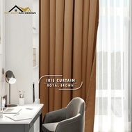 THTcurtaindesign 8# Iris Curtain (170CM-400CM) Blackout Curtain Murah (Hook & Eyelet)