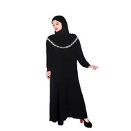 TOFASHIONS Blouse Women Muslimah On Sale New Fashion Worship Service Suit Leisure All-Match Oversized Literary Retro Diamond Studded Loose Visit Mosque Dress Long Sleeved Palazzo Muslimah Telekung Siti Khadijah 22031902