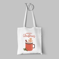 2023 christmas Edition tote bag/hot chocolate hot drink Shopping bag