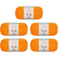 Susan's Family 4 ply 60% Cotton 40% Acrylic Yarn - Soft & Durable - 5 x 50g (1.76oz) - 655 Yards for