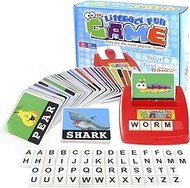 Educational Toys for Kids 3-7, Matching Letter Games Learning Spelling Games Sight Words Flash Cards