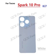 Trở lại nắp pin Nhà ở cho TECNO Spark 10 Pro KI7 thân sau cửa trở lại linh kiện thay thế vỏ