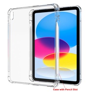 For iPad 10th iPad Mini 6 10.2 9th 2021 10.2 8th 7th Pro 11 2021 Gen 9.7 2018 2017 5th 6th Air 2 1 With Pencil Holder Anti-fall soft TPU silicone Soft cover Shell