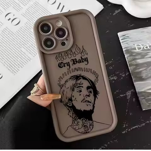 Singer Lil P-Peep Cry Baby Phone Case For iPhone Apple 17 AIR 16 16E 11 12 13 14 15 XR Plus Pro Max 