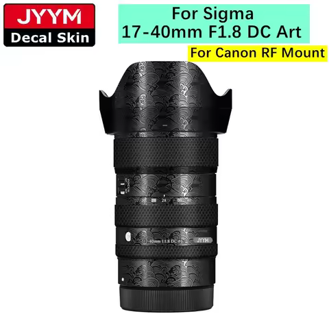 Sticker For Sigma 17-40mm F1.8 DC Art Lens Sticker Vinyl Wrap Protective Film Coat For Canon RF Moun