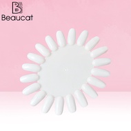 แผ่นชาร์ต ล็บปลอมทรงวงรี สีขุ่น แพ็ค เล็บปลอม Chart สีทาเล็บ ชาร์จสี