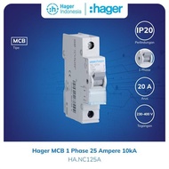 Hager MCB 1 Phase 25A 25 Ampere 10Ka Mcb - Nc125A