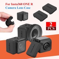 [2件裝] 適用於 Insta360 ONE R 鏡頭保護套 鏡頭保護蓋 鏡頭防塵塞