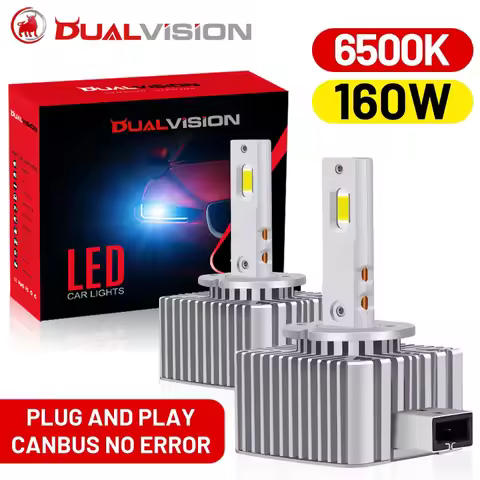 Dualvision D1S D3S LED Headlights HID Canbus D2S D4S D8S D1R D2R D3R D2H Auto Turbo LED CSP Chips 65