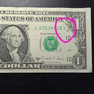 uang kertas USA Amerika serikat 1 Dollar 1988 A star langka