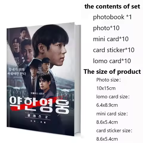 Weak Hero Class 2 Photobook Set With Lomo Card Mini Card Sticker Photo Album Art Book Picturebook