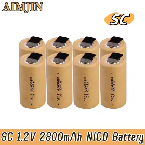 1.2V 2800mAh NI-CD SC Rechargeable Batteries for Makita Bosch B&D Hitachi Metabo Dewalt for Electric