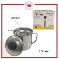 1.3L Cooking Oil Filter Container Oil Pot Oil Filter Container Cooking Oil Filter Container/ 1.3 Lit