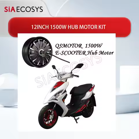 SiAECOSYS QS MOTOR 12inch 1500W 72V 55kph Hub Motor with EM50SP Controller and Kits for Electric Sco