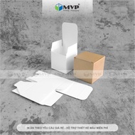 350gsm white square paper box, Kraft square paper box in many sizes 5x5x5cm, 6x6x6cm, 7x7x7cm