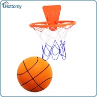 Silent Basketball with Hoop Silent Kids Sports Ball Lightweight No Noise No Sound High Density Foam 
